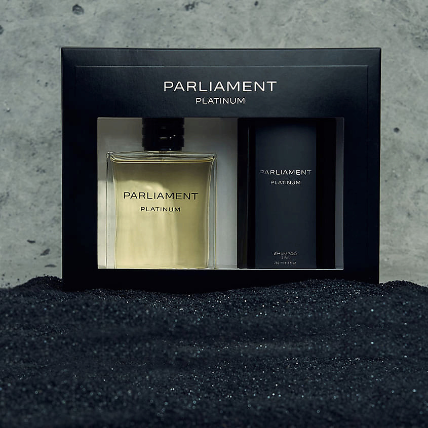 PARLIAMENT Парфюмерно-косметический набор с шампунем 3 в 1 Platinum – фото 2