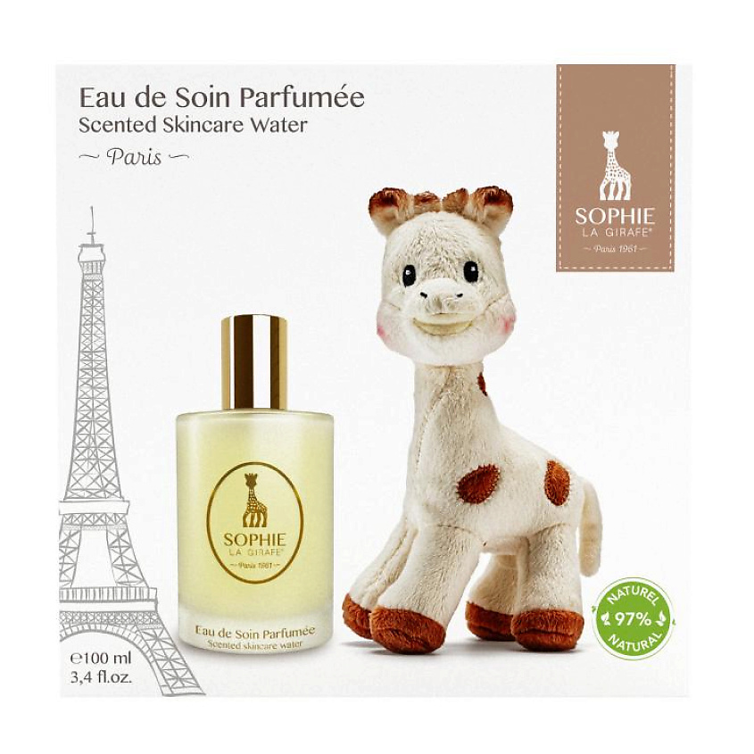 SOPHIE LA GIRAFE Набор Eau De Soin Parfumee c мягкой игрушкой – фото 2