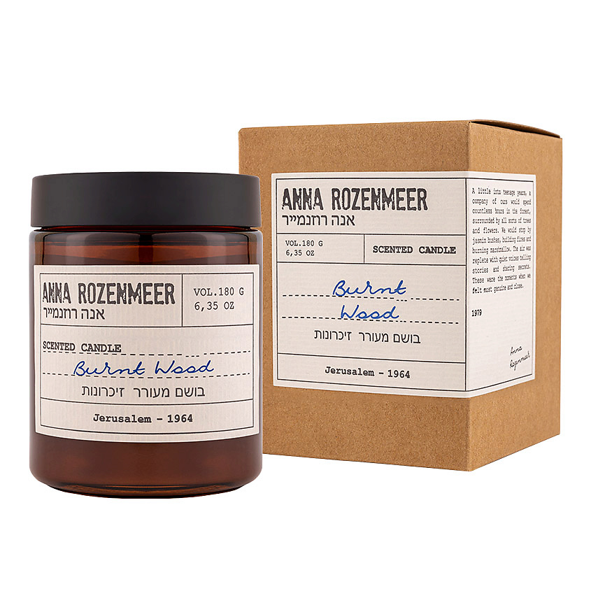 ANNA ROZENMEER Ароматическая свеча «Burnt Wood» – фото 3