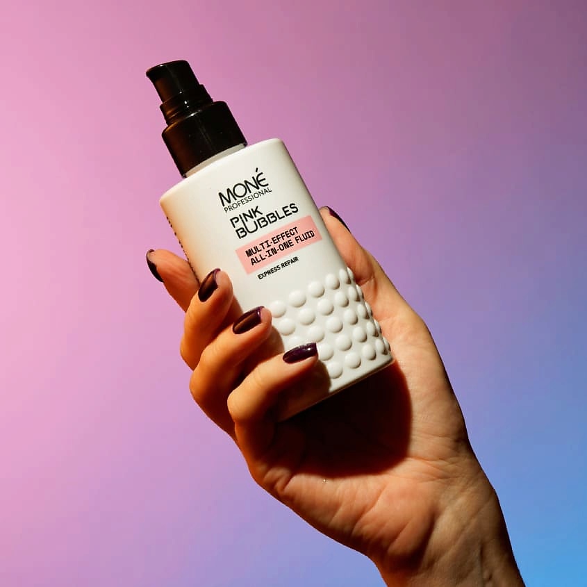 MONE PROFESSIONAL Многофункциональный уход для волос 10 в 1 Pink Bubbles – фото 4