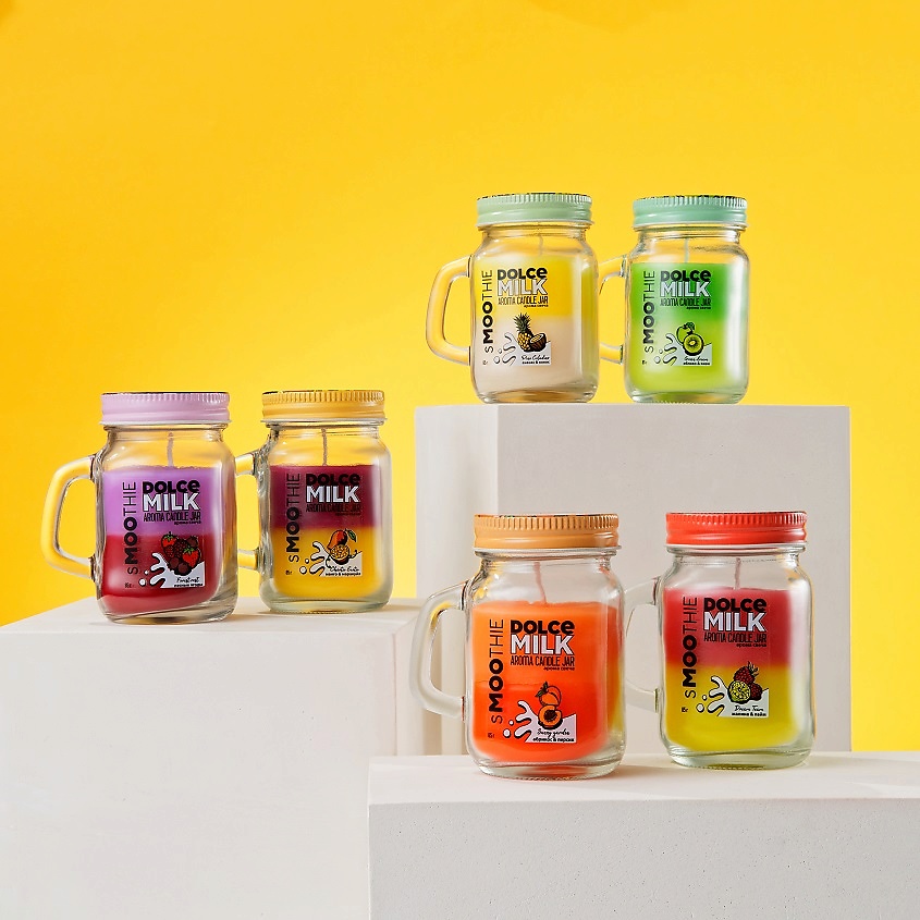 DOLCE MILK Свеча смузи "ДРИМ ТИМ" малина&лайм – фото 2