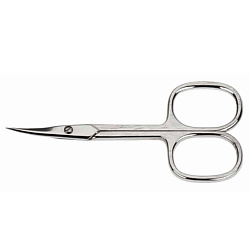 Ножницы маникюрные для кутикулы с изогнутыми концами из нержавеющей стали