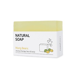 Мыло твёрдое с бобами мунг Natural Soap Mung Beans