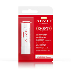 Гигиеническая помада Увлажнение и защита Soft  Aevit Lip Balm Nourishing and Protection