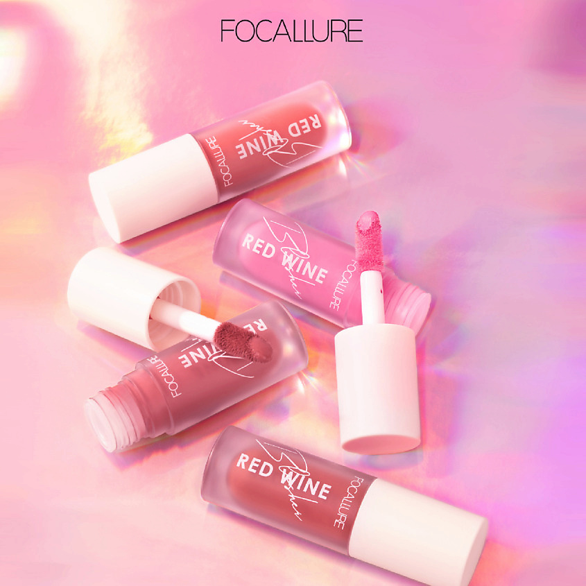 FOCALLURE Румяна жидкие Hangover Red Wine Blusher – фото 9