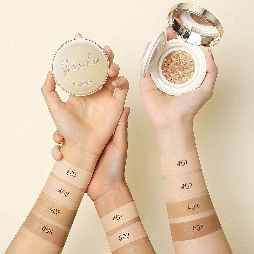 FOCALLURE Тональный крем кушон Poreless Matte Air Cushion Foundation – фото 5