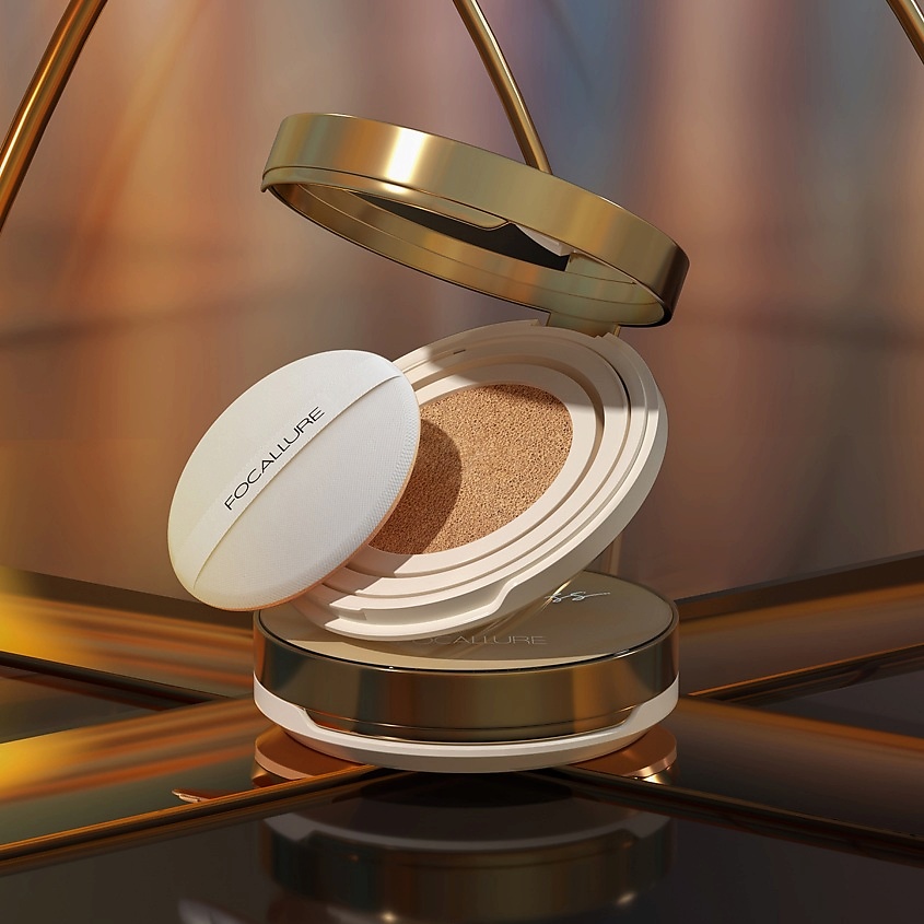 FOCALLURE Тональный крем кушон Poreless Matte Air Cushion Foundation – фото 7
