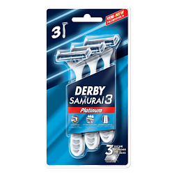 Станки бритвенные одноразовые с тройным лезвием Samurai platinum triple blade