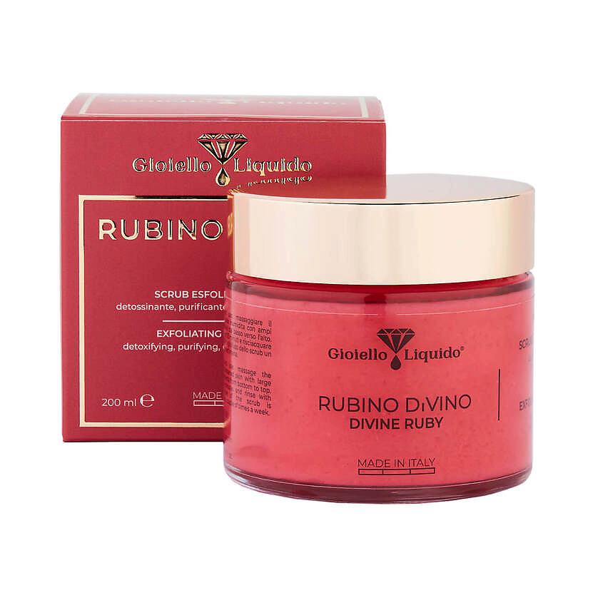 GIOIELLO LIQUIDO Скраб-эксфолиант для тела "Божественный рубин" Divine Ruby – фото 2