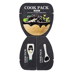 Маска для лица увлажняющая и успокаивающая Cook Pack Black Moisture & Calming Rubber Mask