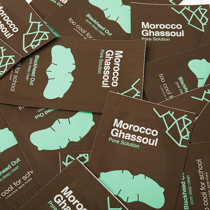 TOO COOL FOR SCHOOL Очищающие полоски для носа против черных точек Morocco Ghassoul – фото 3