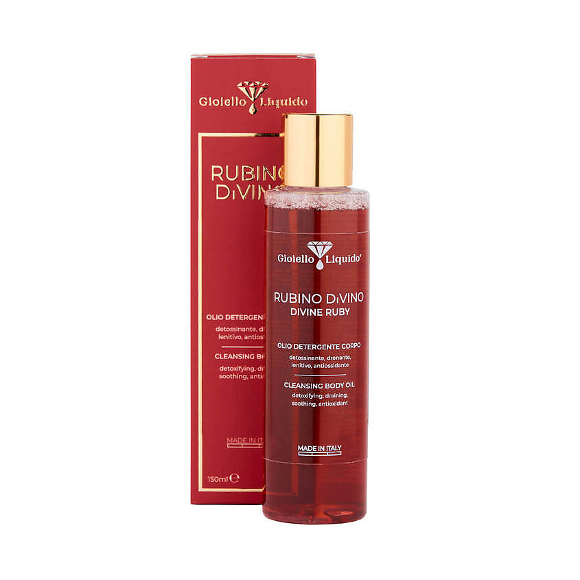 GIOIELLO LIQUIDO Очищающее масло для тела "Божественный рубин" Divine Ruby – фото 2