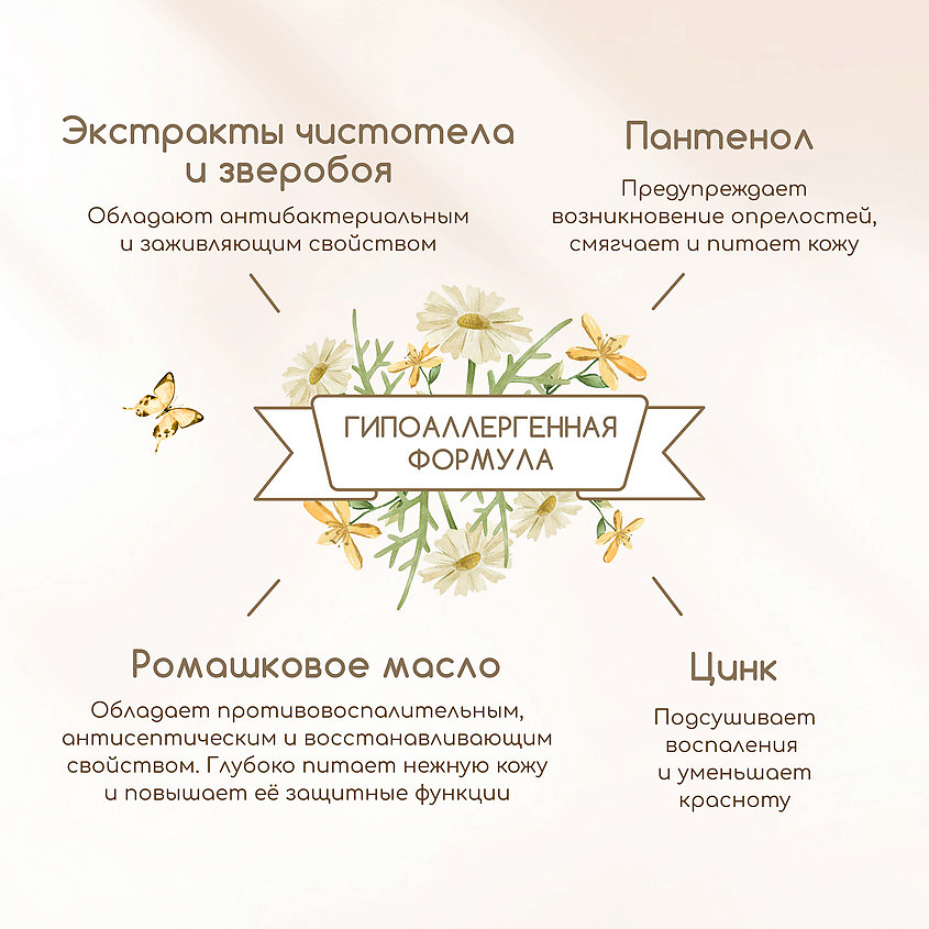 РЕЦЕПТЫ БАБУШКИ АГАФЬИ Крем под подгузник защита с цинком и пантенолом для ухода за кожей младенца – фото 4