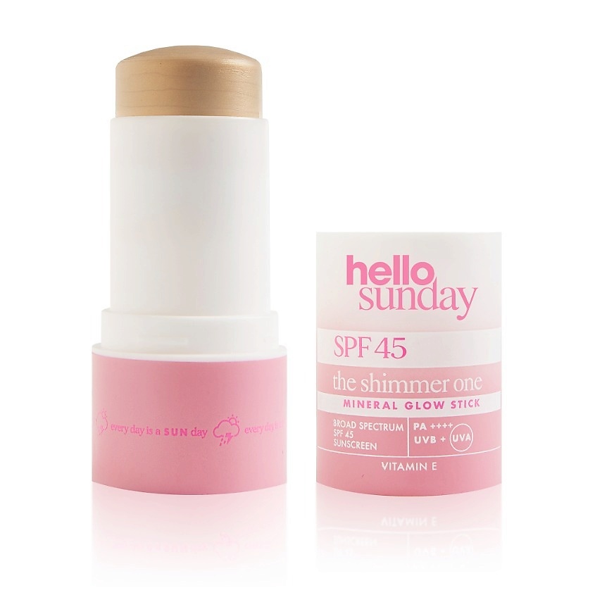 HELLO SUNDAY Стик для лица и тела SPF 45 The Shimmer One Mineral Stick – фото 2