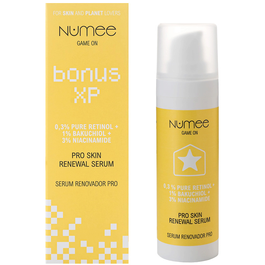 NUMEE Сыворотка для лица восстанавливающая Game On Bonus xp pro skin Renewal Serum – фото 2