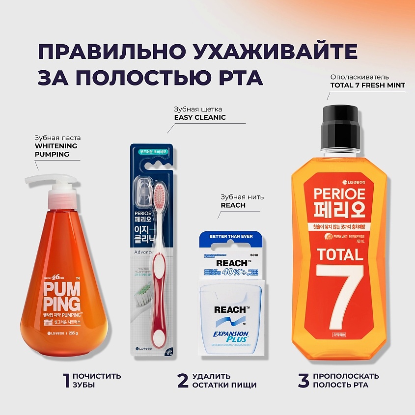 PERIOE Зубная паста отбеливающая Whitening Pumping Toothpaste – фото 10