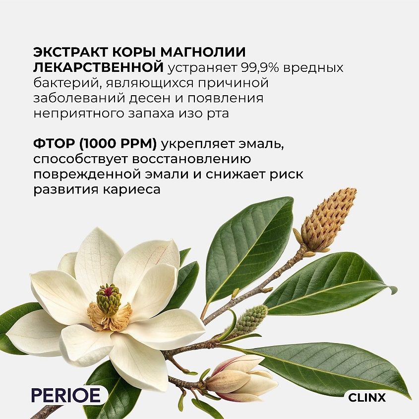 PERIOE Зубная паста против образования зубного камня Clinx Strong mint – фото 4
