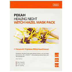 Маска тканевая вечерняя для сужения пор с экстрактом гамамелиса