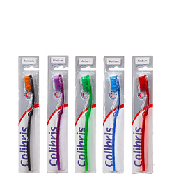 Щетка зубная цветная средней жесткости 0901