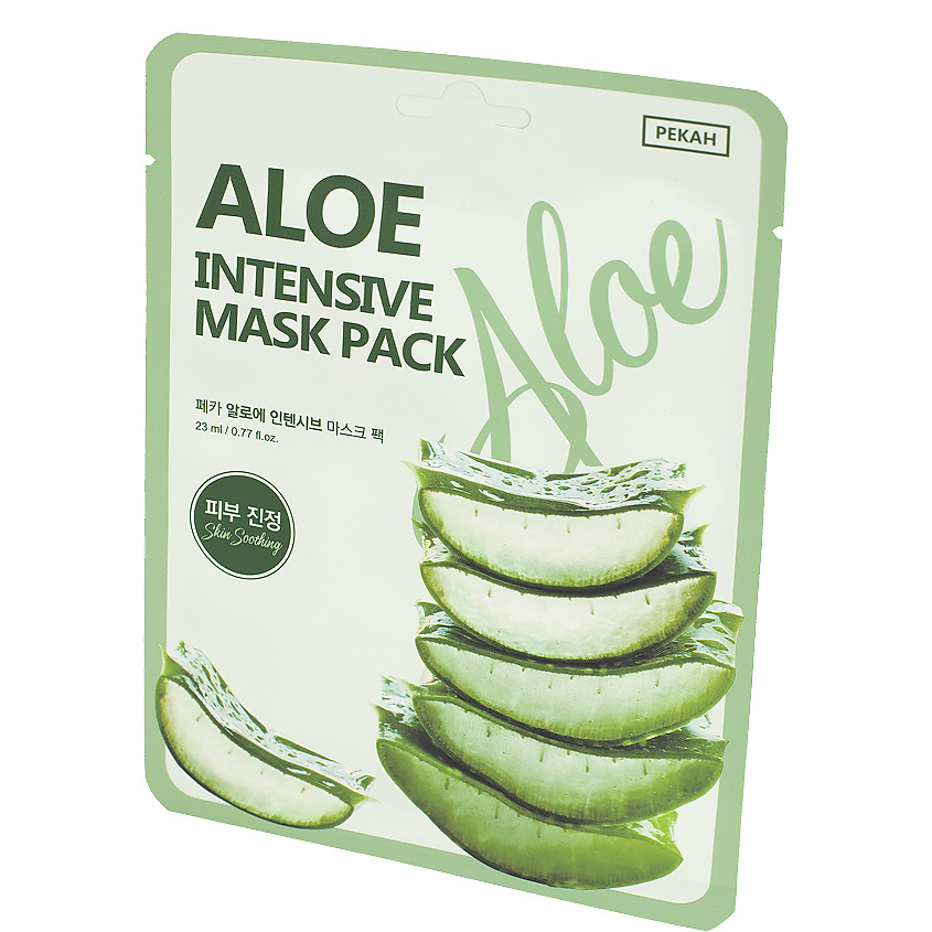 PEKAH Тканевая маска с экстрактом Алоэ Aloe Intensive Mask Pack – фото 3