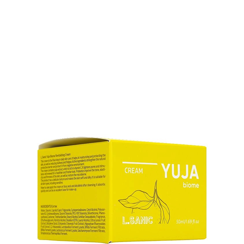 LSANIC Восстанавливающий крем с экстрактом юдзу и пробиотиками Yuja – фото 5