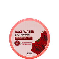 Универсальный гель для лица и тела с цветочной розовой водой Rose Water Soothing Gel