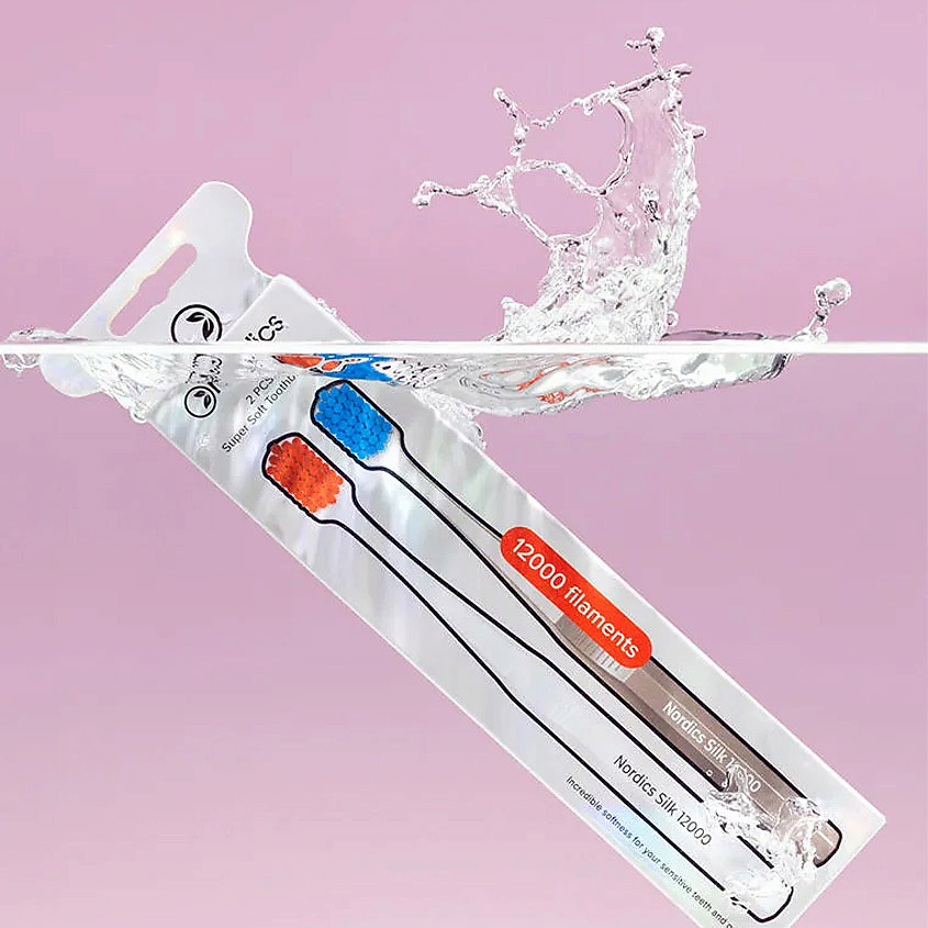 NORDICS Набор зубных щеток 2 в 1 Super Soft Toothbrushes – фото 2