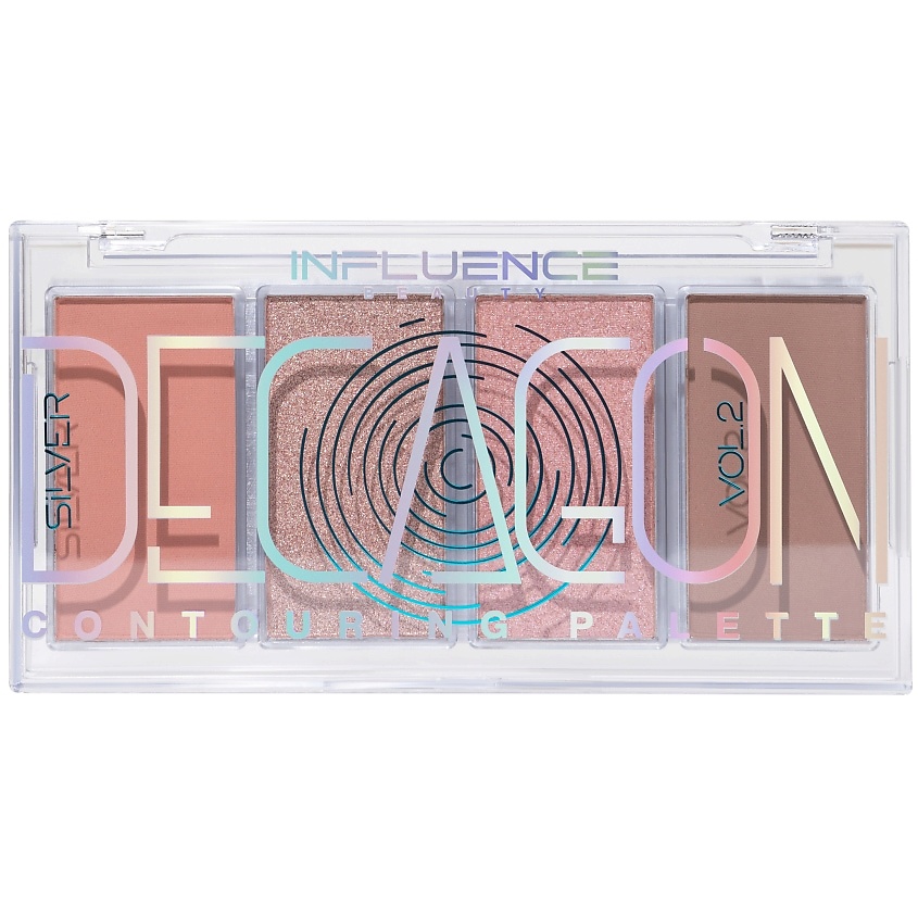 INFLUENCE BEAUTY Палетка для контуринга Silver Decagon – фото 9