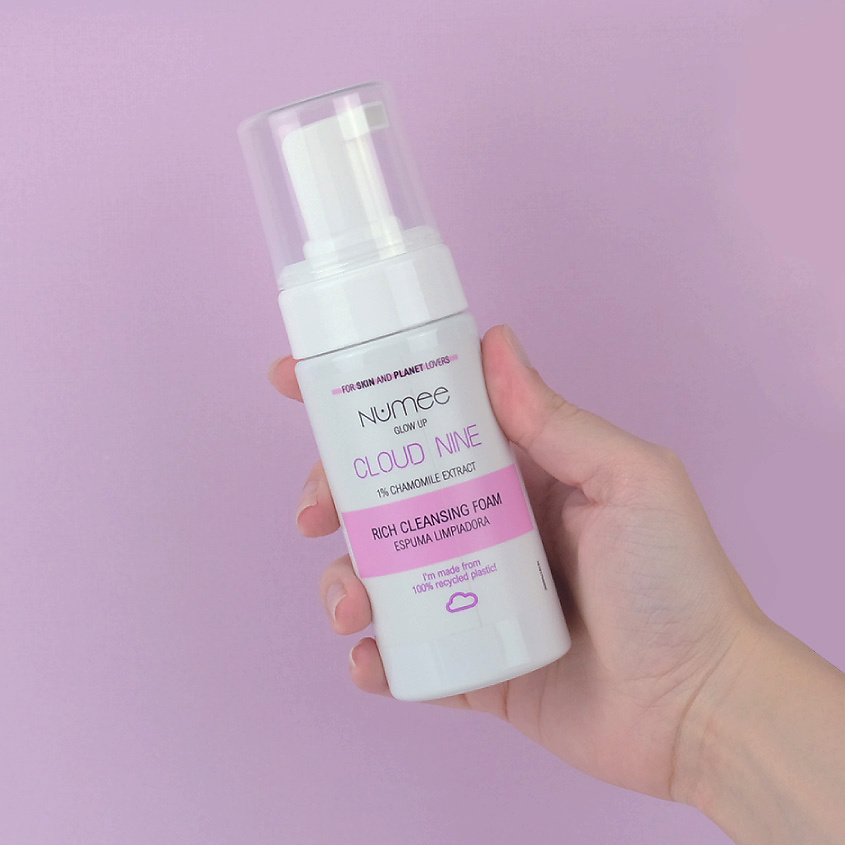 NUMEE Пенка для лица очищающая Glow Up Cloud Nine Rich Cleansing Foam – фото 2