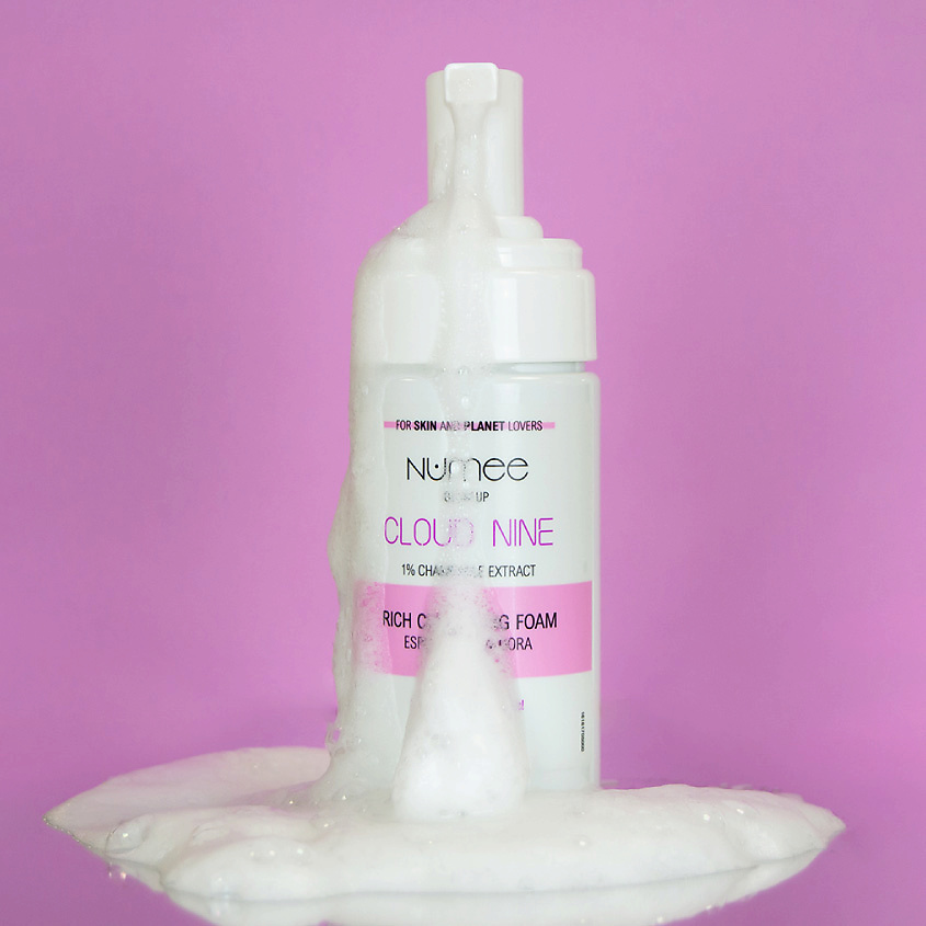 NUMEE Пенка для лица очищающая Glow Up Cloud Nine Rich Cleansing Foam – фото 3