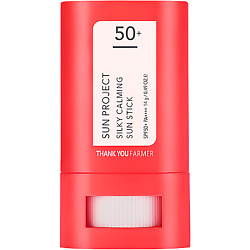 Стик для лица солнцезащитный успокаивающий SPF 50+ Sun Project Silky Calming Sun Stick