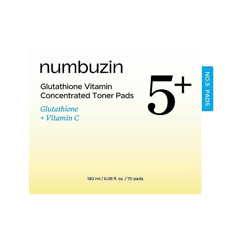 NUMBUZIN Пэды для лица с ниацинамидом No. 5+ Vitamin-Niacinamide Concentrated – фото 10