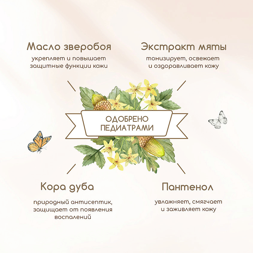 РЕЦЕПТЫ БАБУШКИ АГАФЬИ Гель-мыло увлажняющее детское с пантенолом для ухода за кожей младенца – фото 4