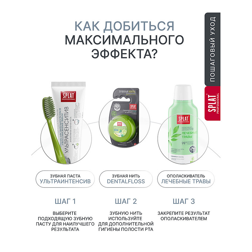 SPLAT Инновационная зубная щетка мягкая Professional Ultra Sensitive – фото 10