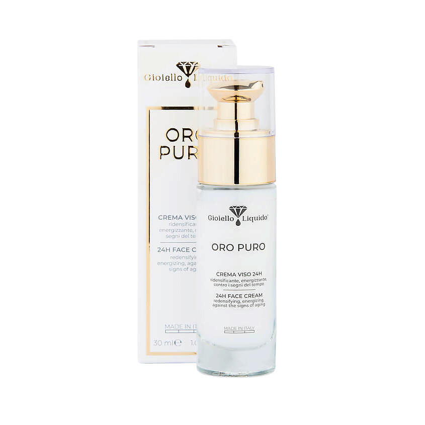 GIOIELLO LIQUIDO Крем для лица "Чистое золото" Pure Gold – фото 2