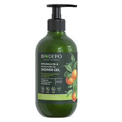 Гель для душа натуральный с эфирными маслами пачули и мандарина Patchouli And Tangerine Essential Oils